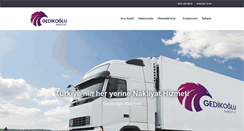Desktop Screenshot of gedikoglunakliyat.com